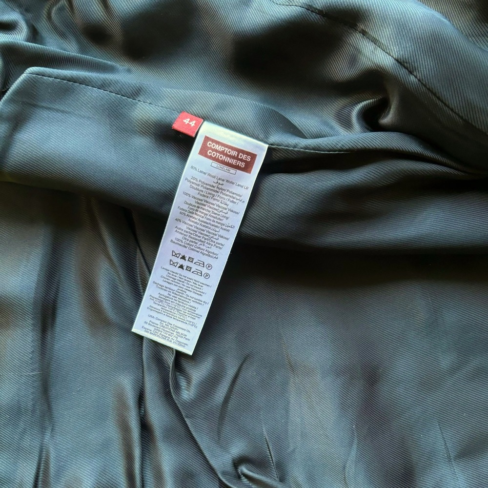 Women’s Wool Blend Coat - Comptoir Des Cotonniers - Size 44 (EU)/ 10 (US) - Tan - Picture 7 of 7